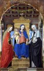 欧洲12-19世纪油画二_BERGOGNONE, Ambrogio - The Virgin and Child with Saints